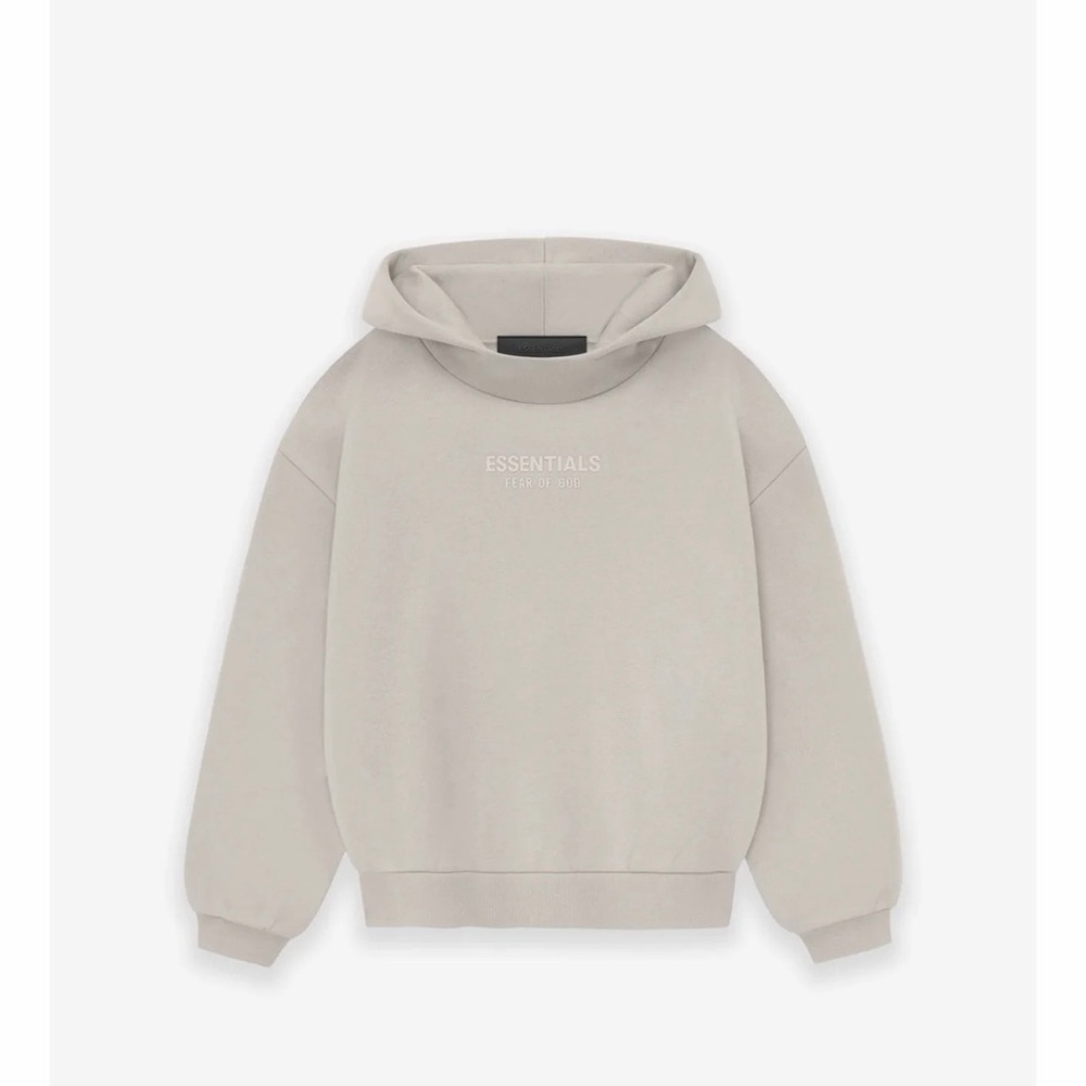Essentials Women's Beige Hoodie Fits M/L/XL